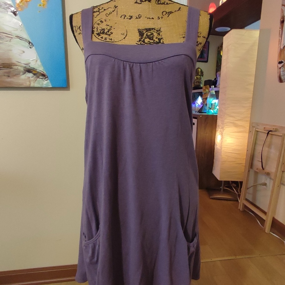 Super Cute Old Navy Sz M Purple Square neck Dress